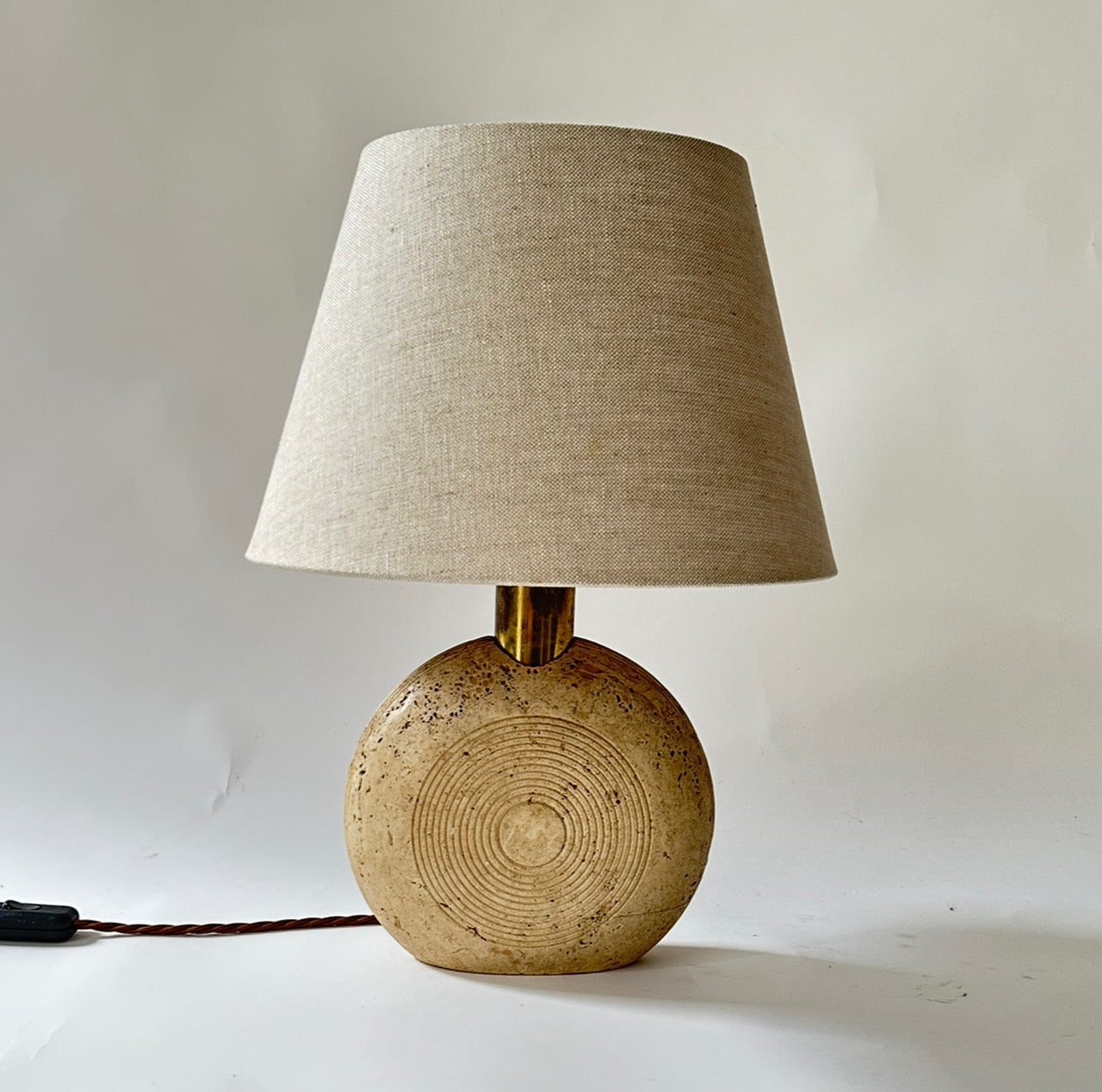 Travertine Pill Lamp