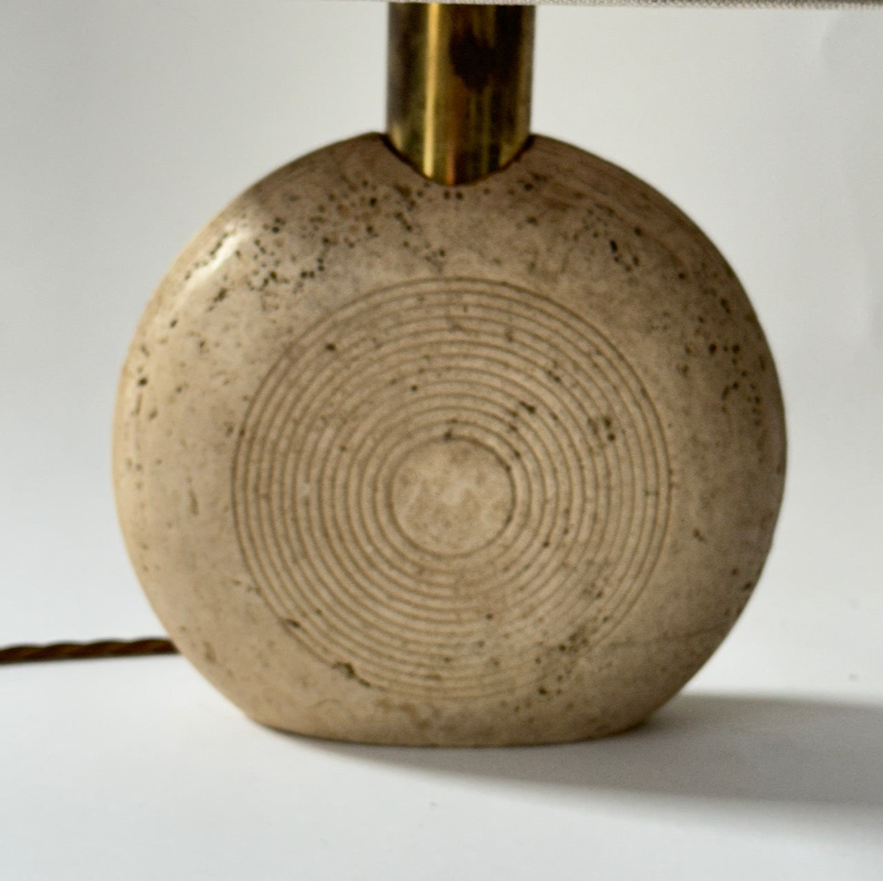 Travertine Pill Lamp