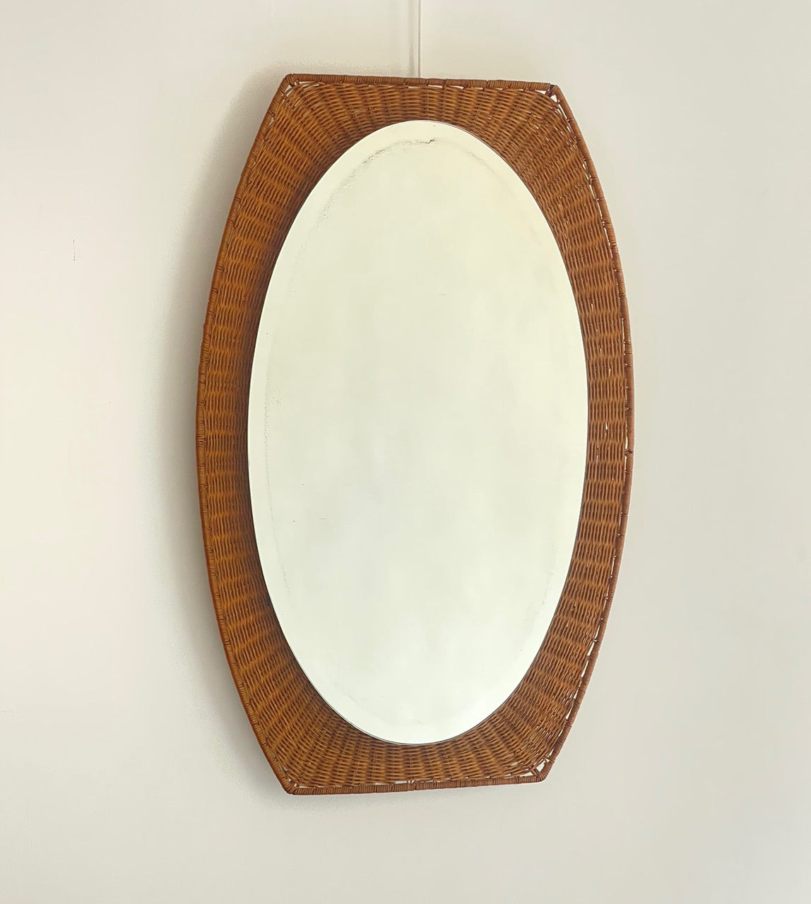 Rattan Mirror - Italy 60s