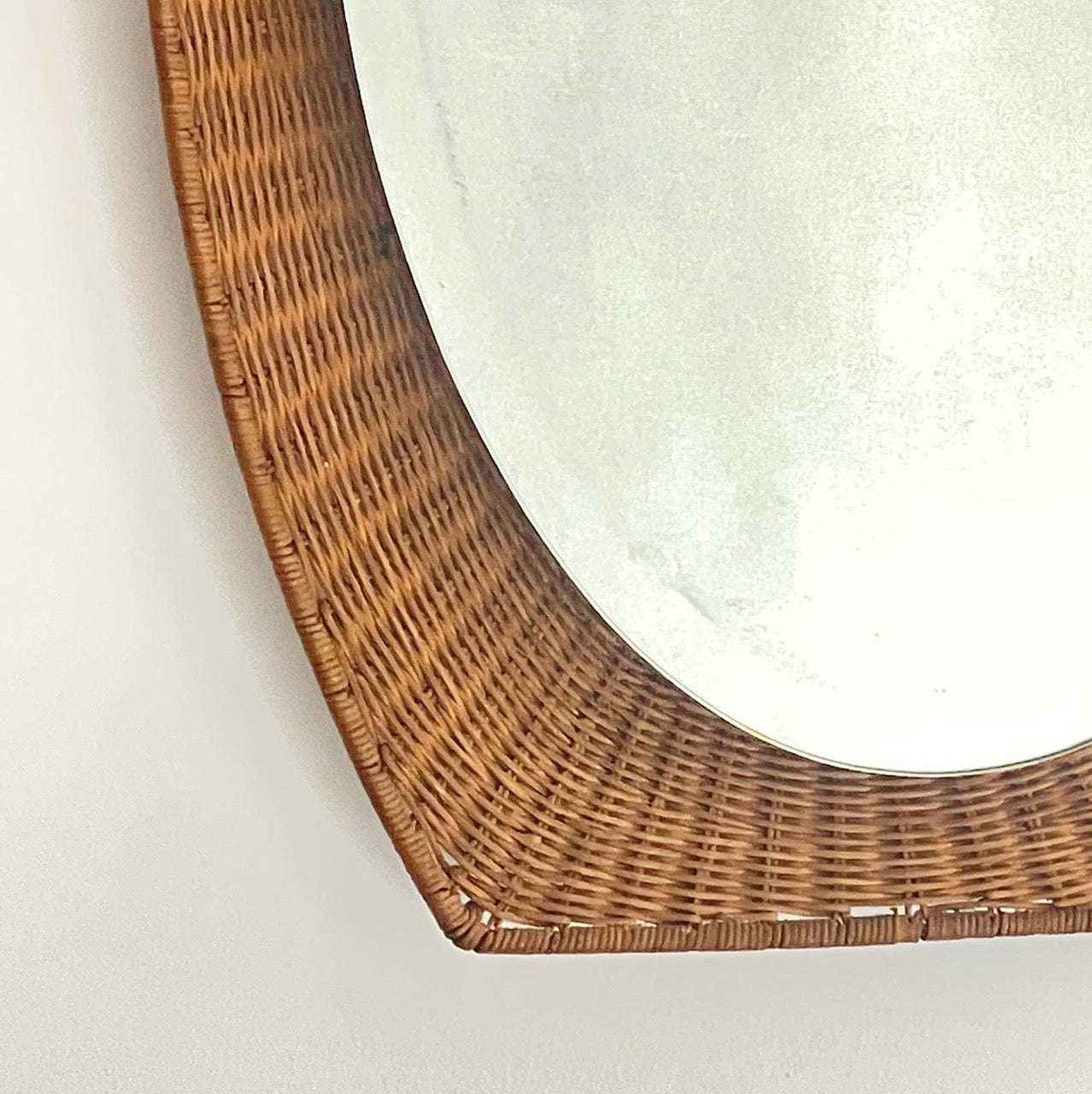 Rattan Mirror - Italy 60s