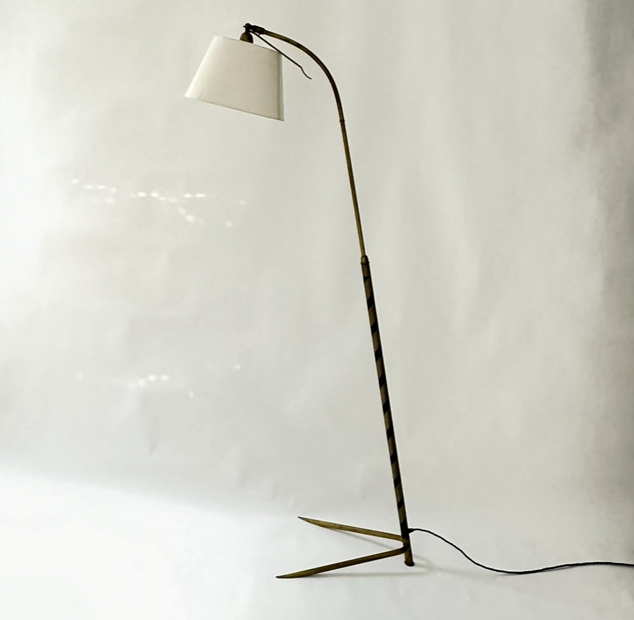 Brass Telescopic Floor Lamp - Italy 50s