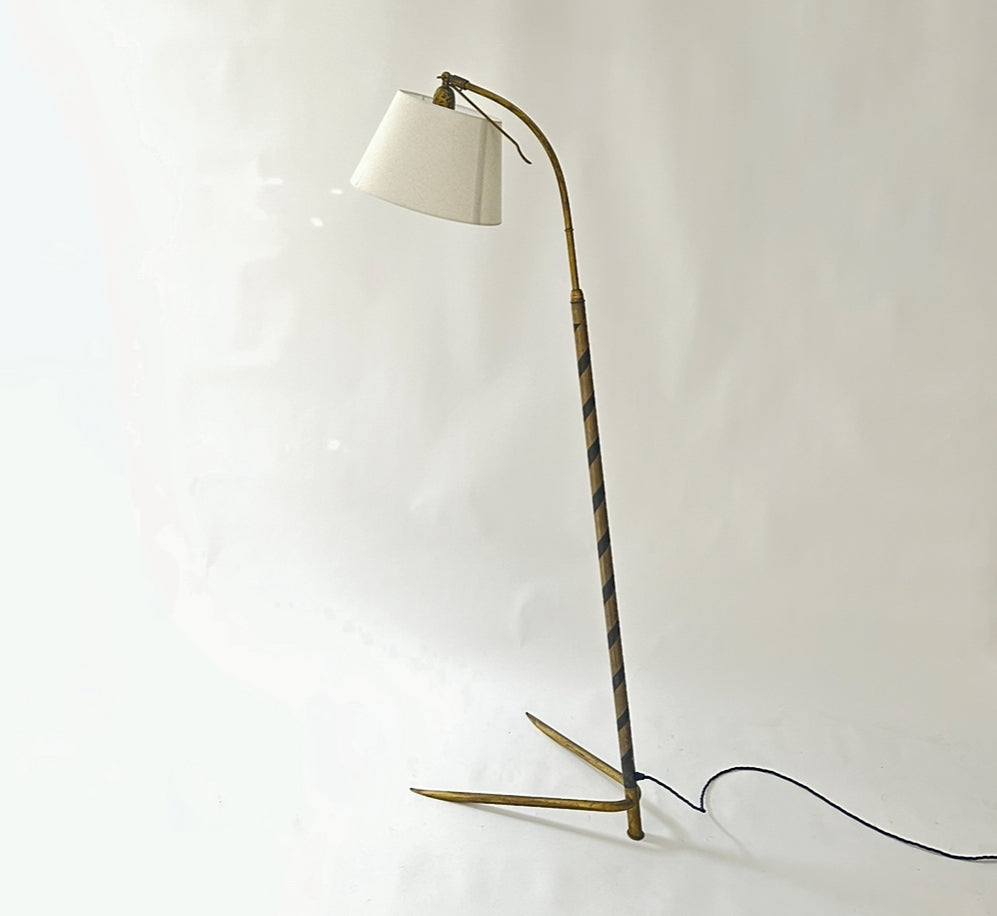 Brass Telescopic Floor Lamp - Italy 50s