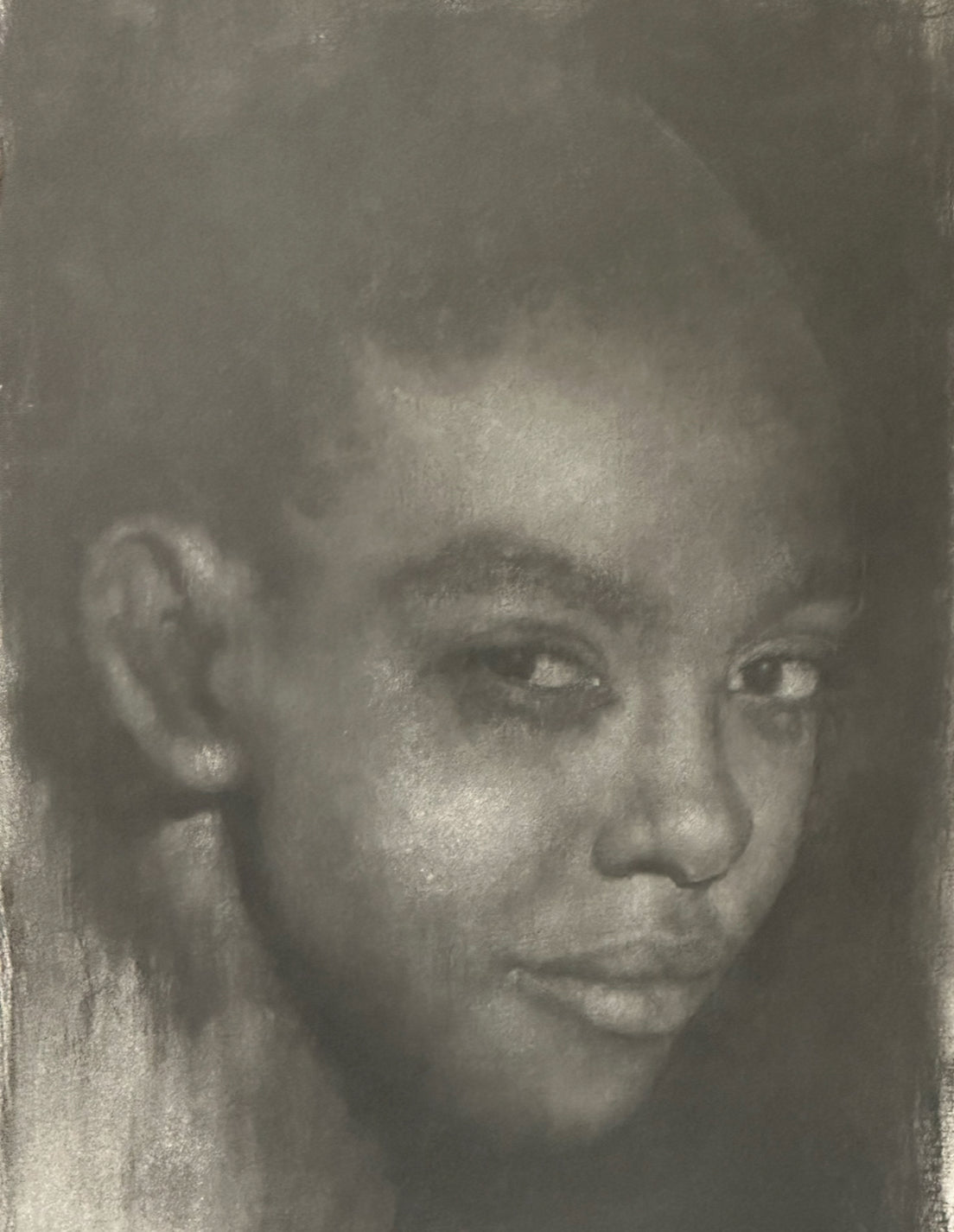 Charcoal Portrait - Caroline Burraway