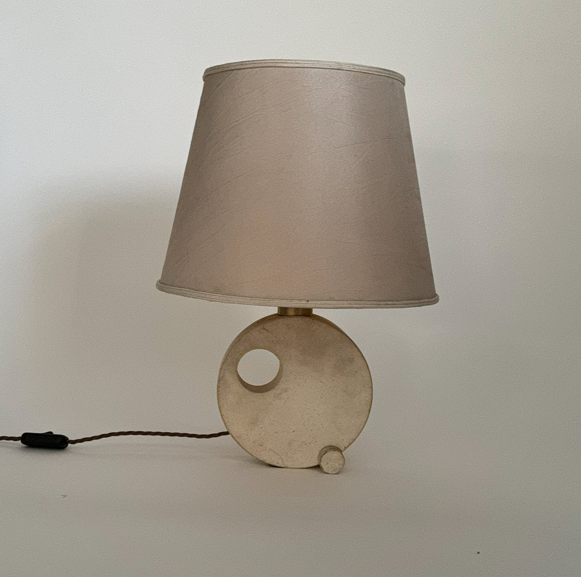 Italian 60s Travertine Table Lamp