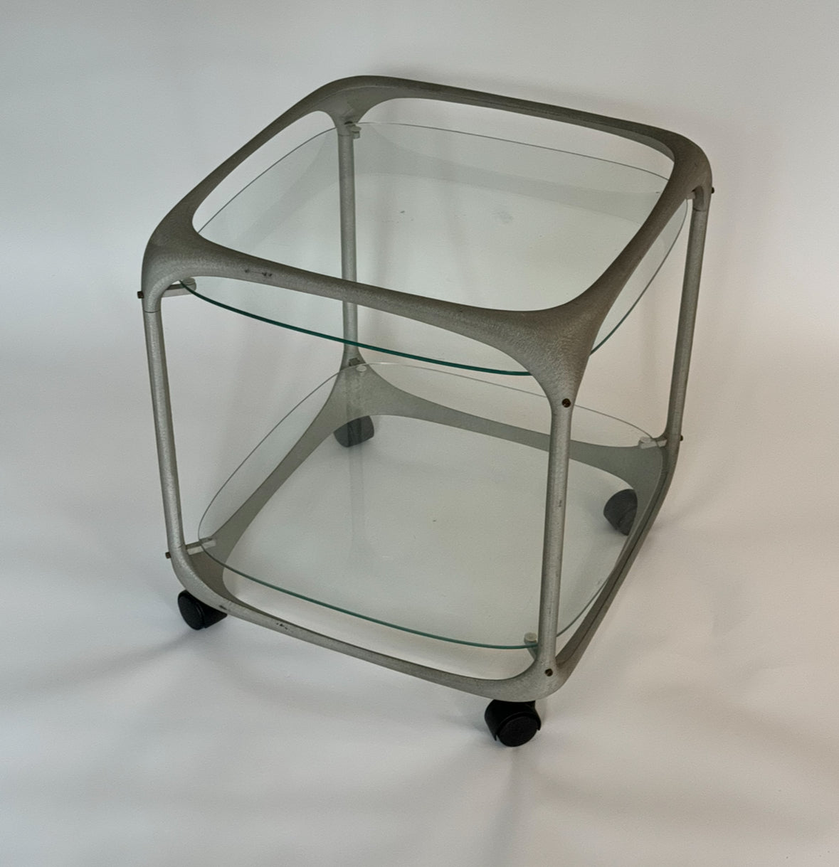 Brushed Aluminium Bar Cart - Lorenzo Burchiellaro