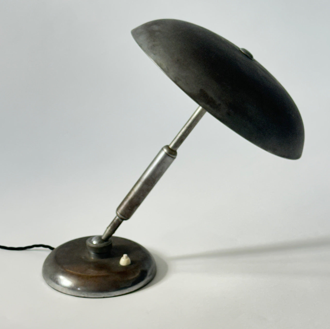 Silver 50s Italian Desk Lamp - Oscar Torlasco for Lumi