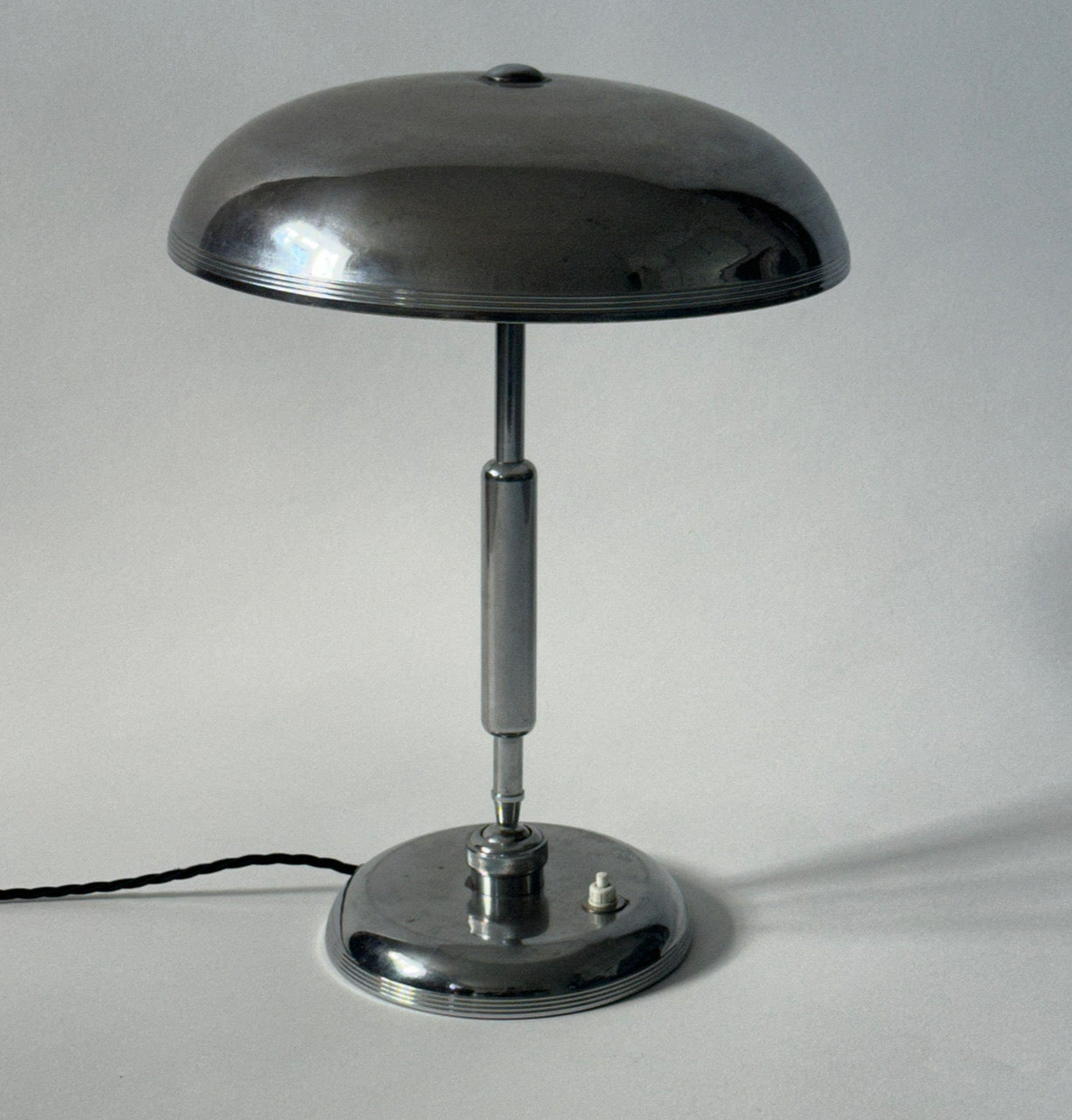 Silver 50s Italian Desk Lamp - Oscar Torlasco for Lumi